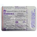 BioDib-M15, ピオグリタゾン/メトホルミン 錠　包装